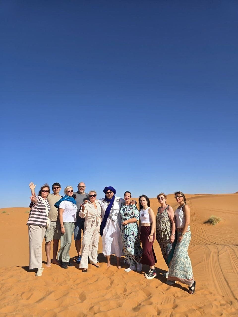 Group trip in the Erg Chebbi dunes